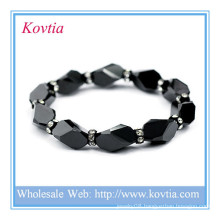 Alibaba jewelry wholesale black homemade crystal beads bracelet